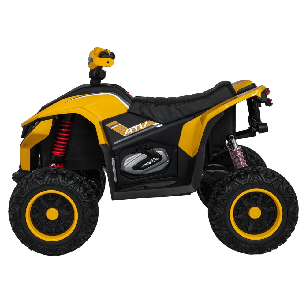 Elektrinis keturratis Fast Wheel, Yellow-Elektromobiliai vaikams, Keturračiai ir bagiai-e-vaikas