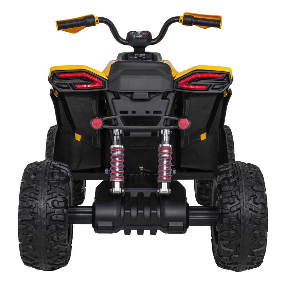Elektrinis keturratis Fast Wheel, Yellow-Elektromobiliai vaikams, Keturračiai ir bagiai-e-vaikas