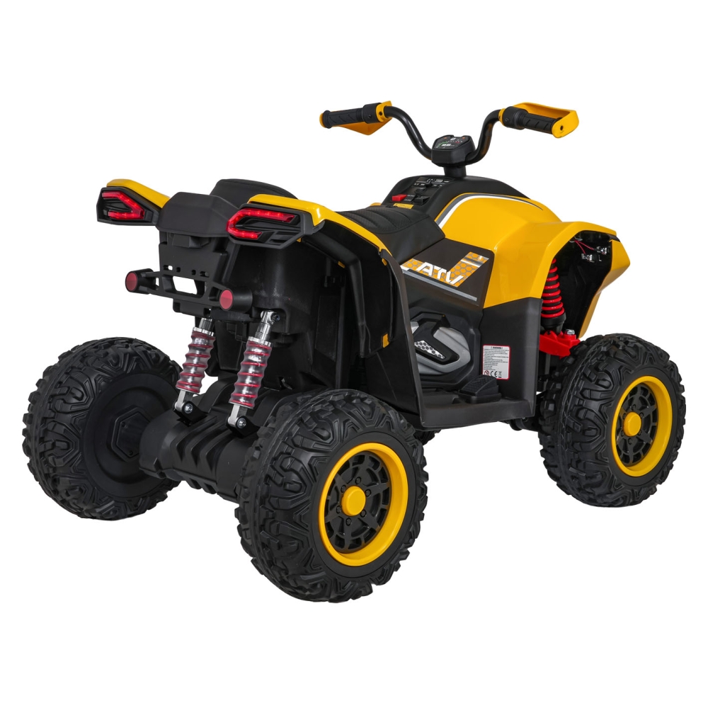 Elektrinis keturratis Fast Wheel, Yellow-Elektromobiliai vaikams, Keturračiai ir bagiai-e-vaikas