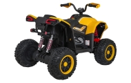 Elektrinis keturratis Fast Wheel, Yellow-Elektromobiliai vaikams, Keturračiai ir bagiai-e-vaikas