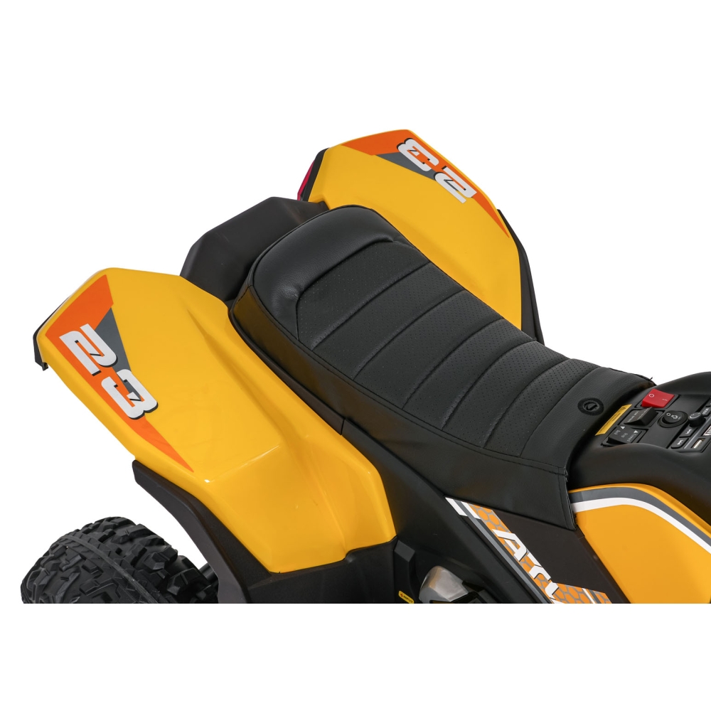 Elektrinis keturratis Fast Wheel, Yellow-Elektromobiliai vaikams, Keturračiai ir bagiai-e-vaikas