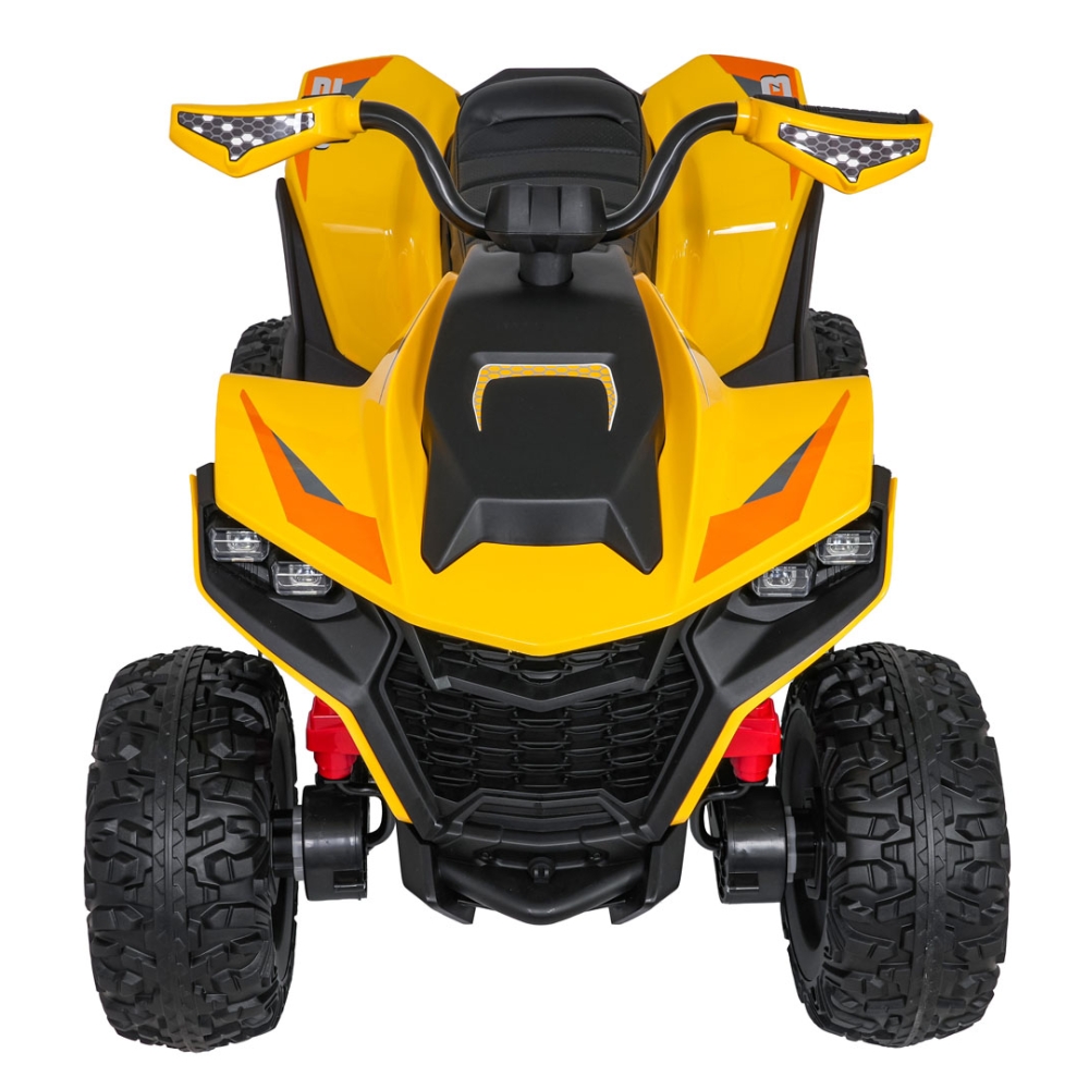 Elektrinis keturratis Fast Wheel, Yellow-Elektromobiliai vaikams, Keturračiai ir bagiai-e-vaikas