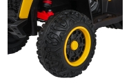 Elektrinis keturratis Fast Wheel, Yellow-Elektromobiliai vaikams, Keturračiai ir bagiai-e-vaikas
