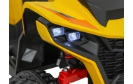 Elektrinis keturratis Fast Wheel, Yellow-Elektromobiliai vaikams, Keturračiai ir bagiai-e-vaikas