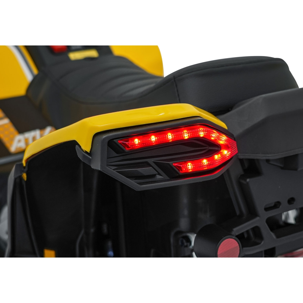 Elektrinis keturratis Fast Wheel, Yellow-Elektromobiliai vaikams, Keturračiai ir bagiai-e-vaikas