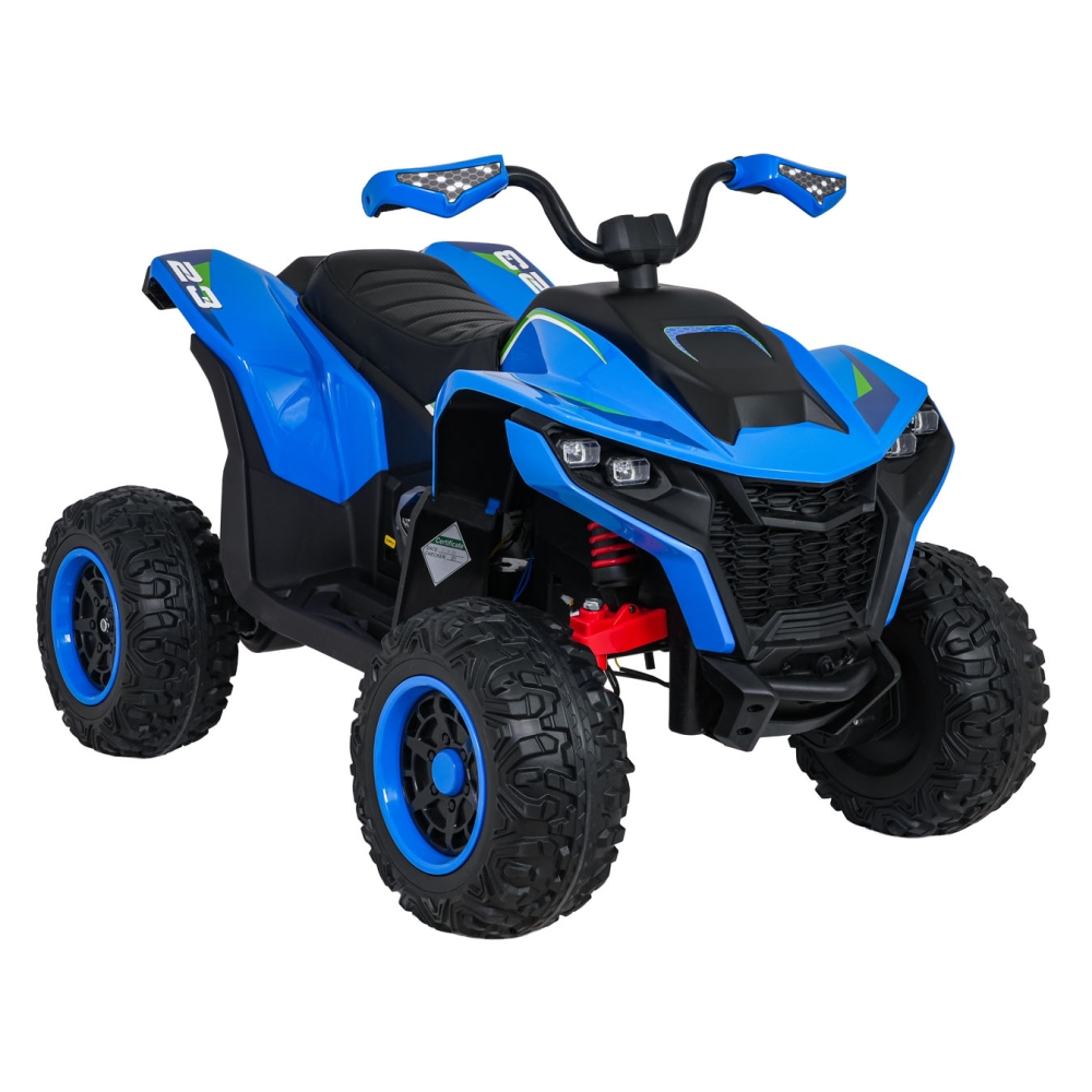 Elektrinis keturratis Fast Wheel, Blue-Elektromobiliai vaikams, Keturračiai ir bagiai-e-vaikas