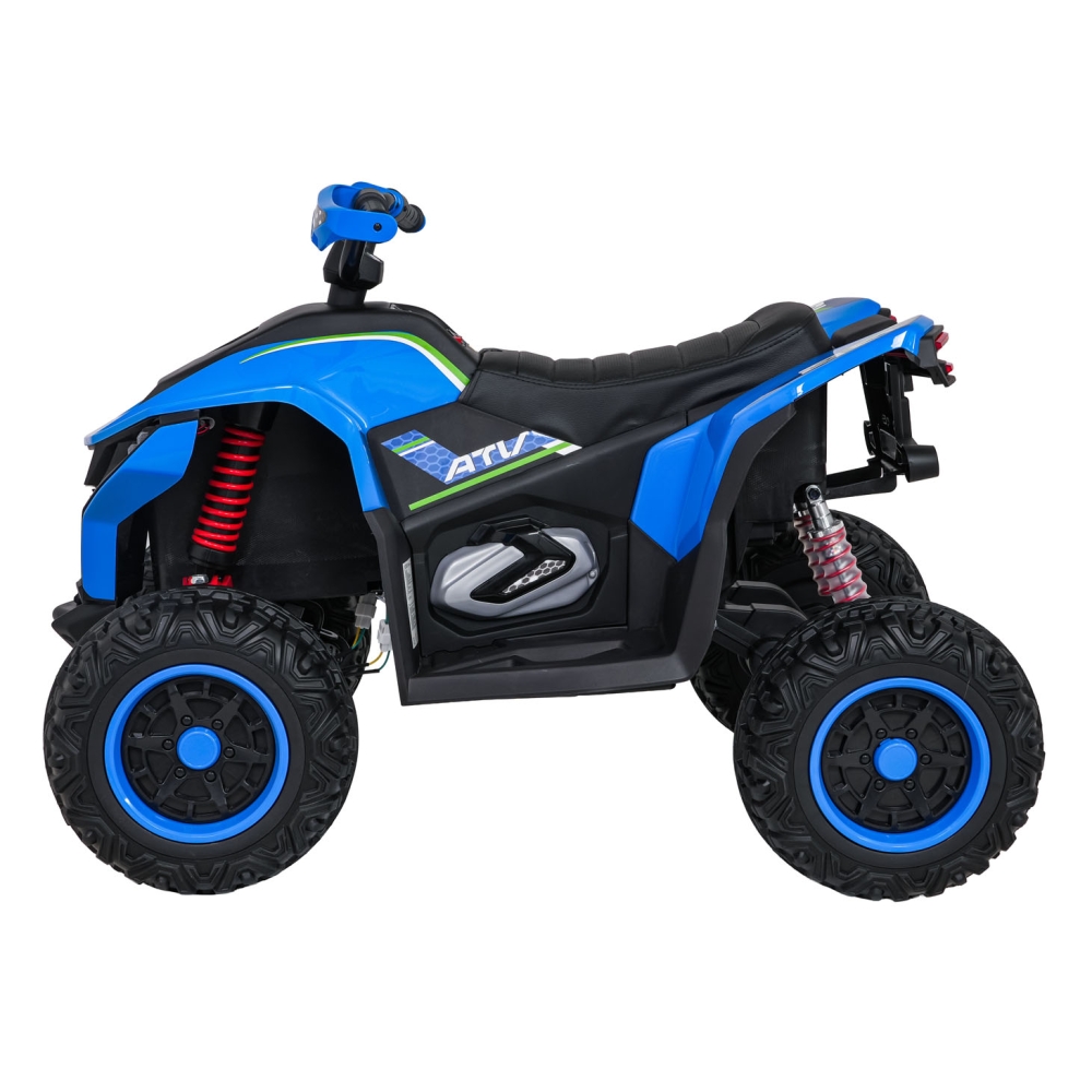 Elektrinis keturratis Fast Wheel, Blue-Elektromobiliai vaikams, Keturračiai ir bagiai-e-vaikas