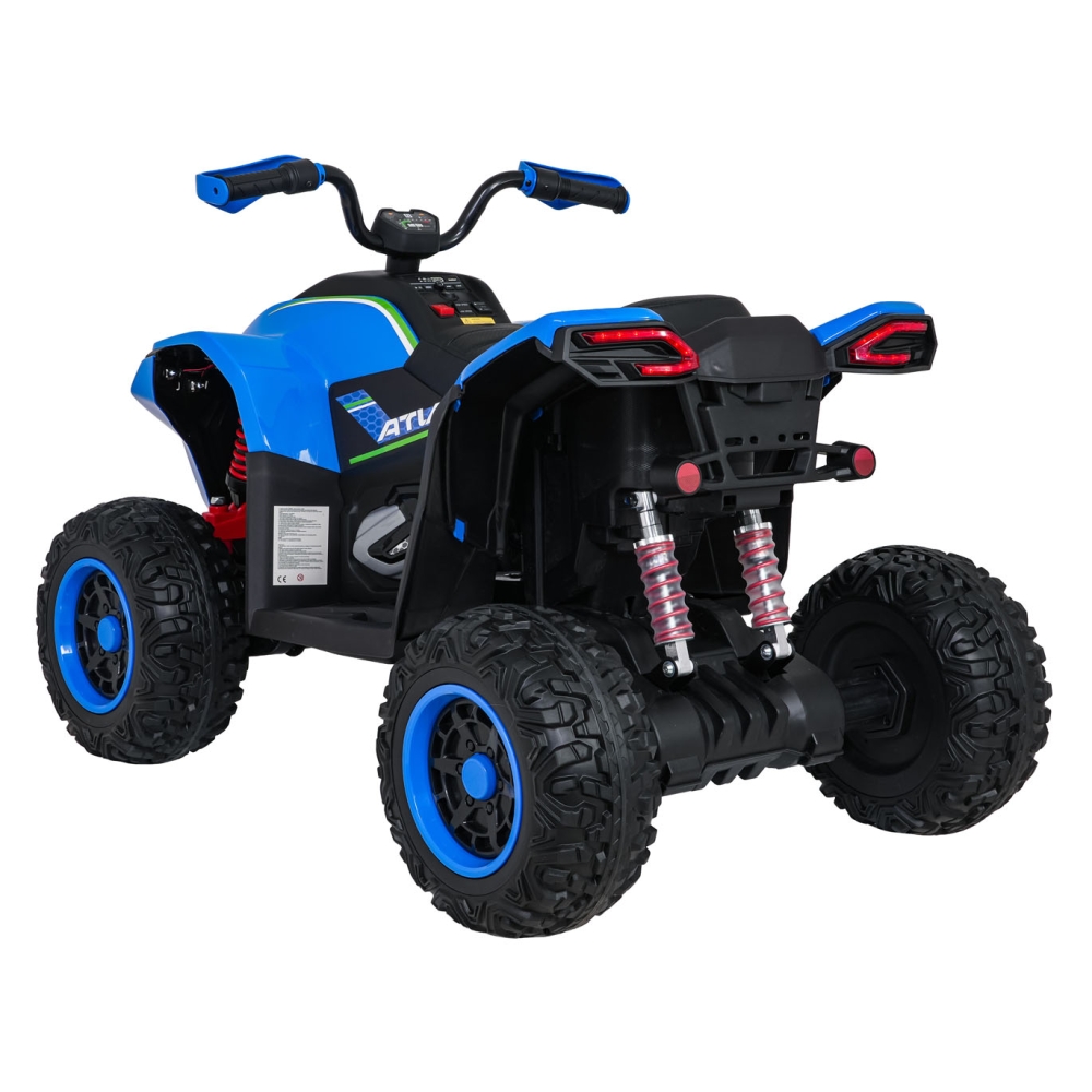 Elektrinis keturratis Fast Wheel, Blue-Elektromobiliai vaikams, Keturračiai ir bagiai-e-vaikas