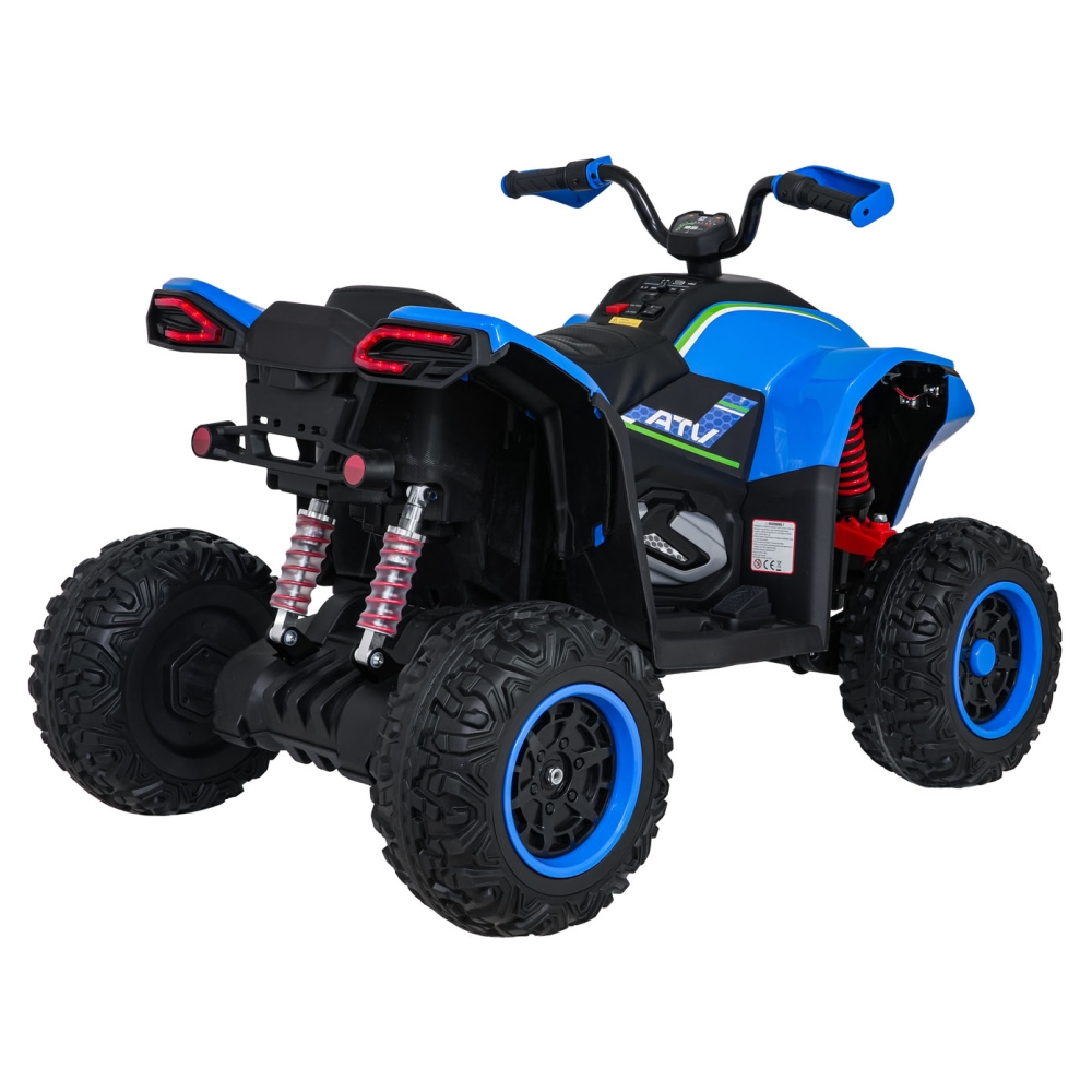 Elektrinis keturratis Fast Wheel, Blue-Elektromobiliai vaikams, Keturračiai ir bagiai-e-vaikas