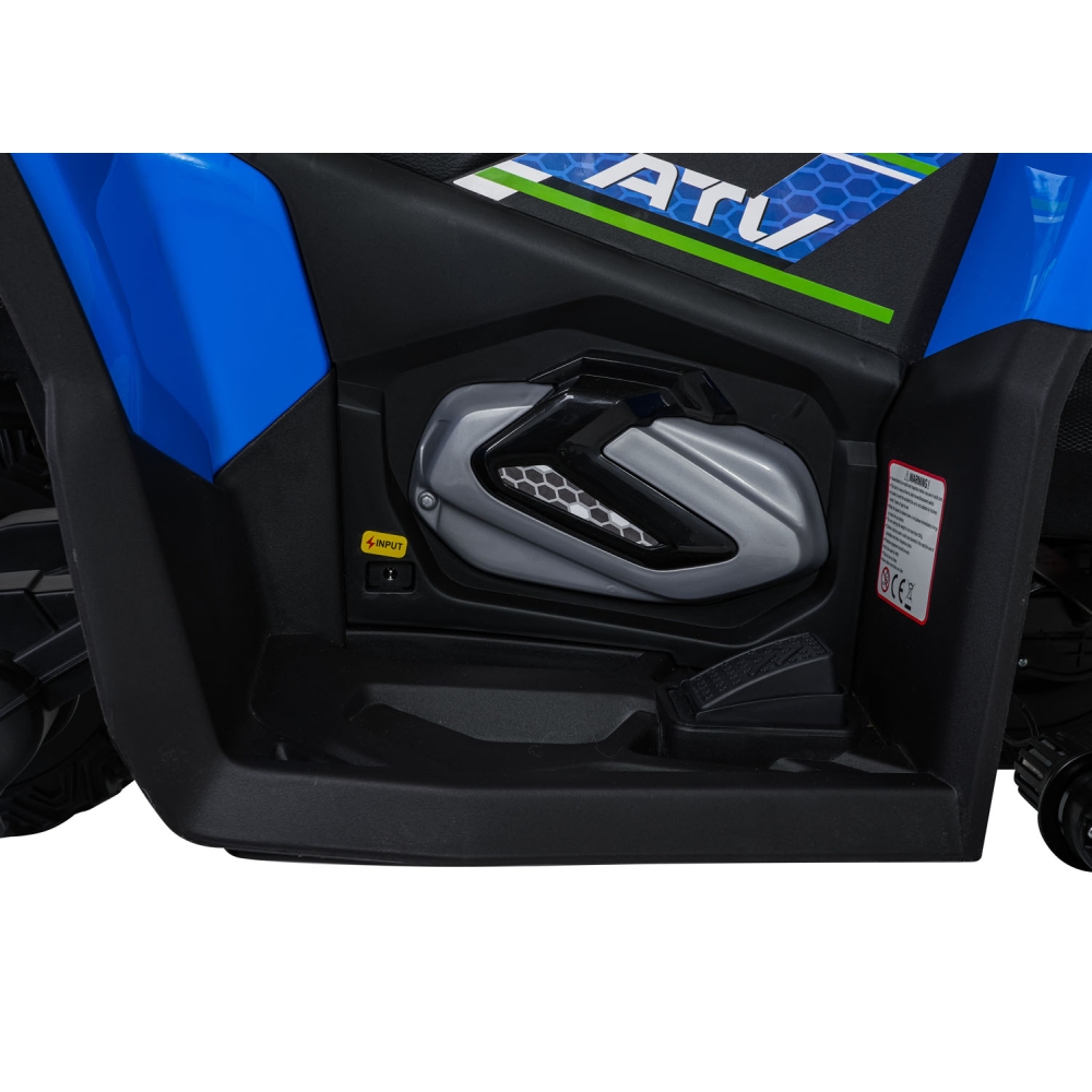 Elektrinis keturratis Fast Wheel, Blue-Elektromobiliai vaikams, Keturračiai ir bagiai-e-vaikas