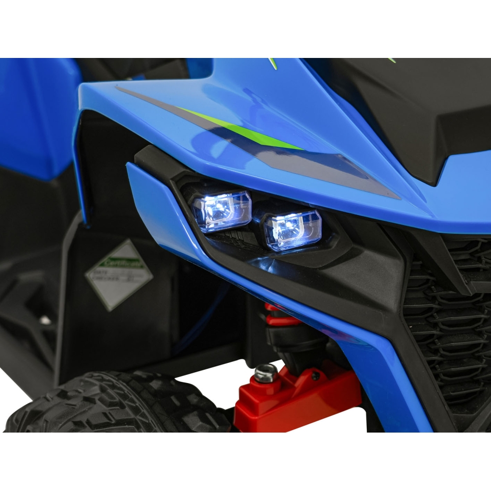 Elektrinis keturratis Fast Wheel, Blue-Elektromobiliai vaikams, Keturračiai ir bagiai-e-vaikas