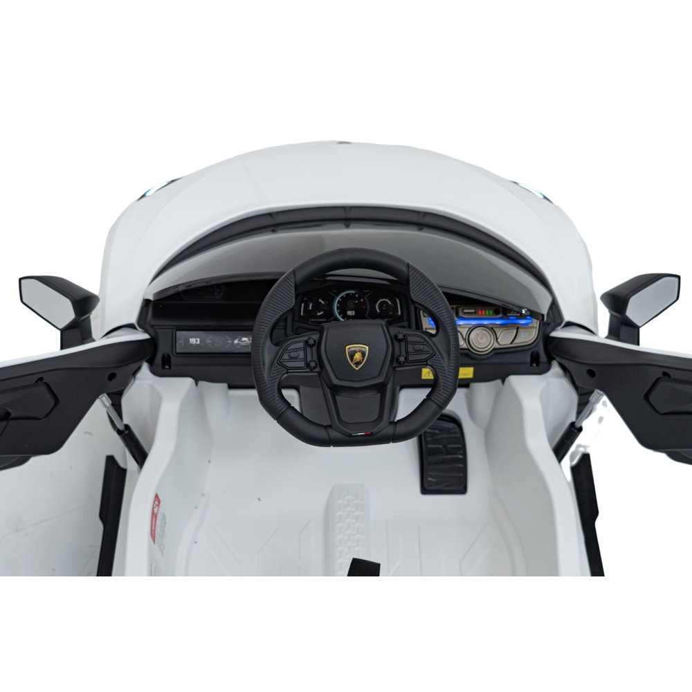 Elektromobilis Lamborghini Revuelto, White-Elektromobiliai vaikams, Mašinos-e-vaikas