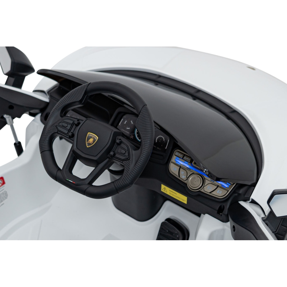 Elektromobilis Lamborghini Revuelto, White-Elektromobiliai vaikams, Mašinos-e-vaikas