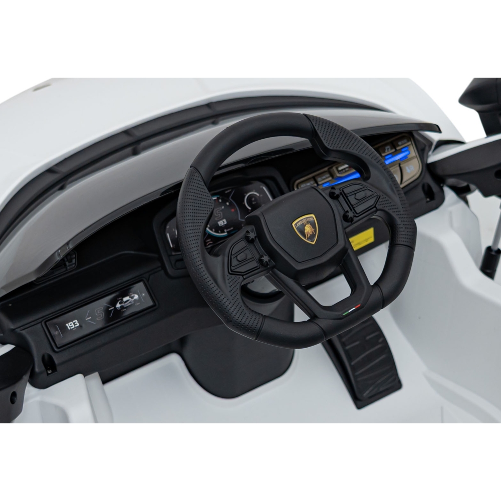 Elektromobilis Lamborghini Revuelto, White-Elektromobiliai vaikams, Mašinos-e-vaikas