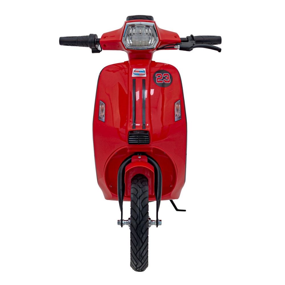 Elektrinis motoroleris Retro 23, Red-Elektromobiliai vaikams, Motociklai-e-vaikas