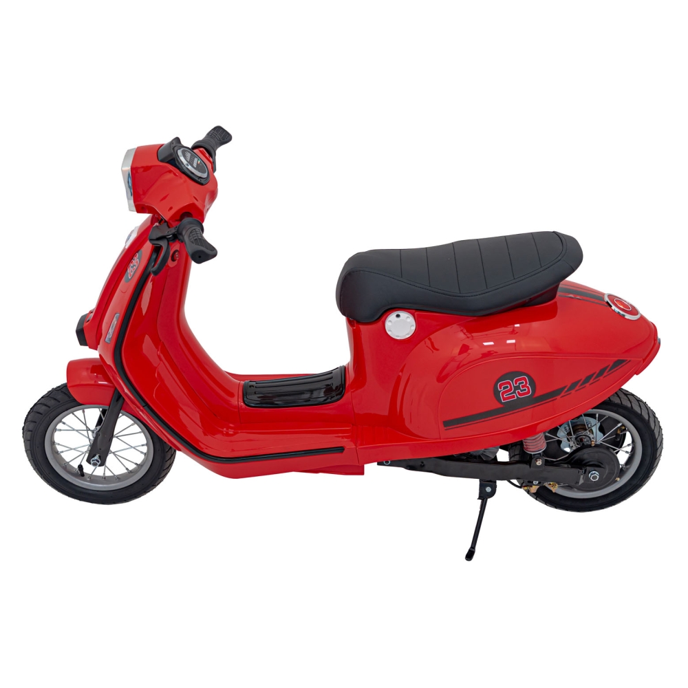 Elektrinis motoroleris Retro 23, Red-Elektromobiliai vaikams, Motociklai-e-vaikas