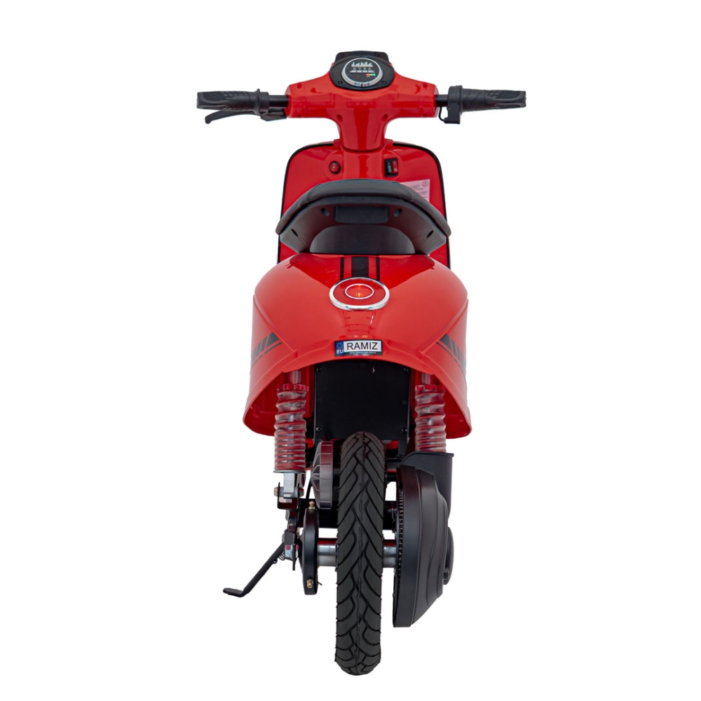 Elektrinis motoroleris Retro 23, Red-Elektromobiliai vaikams, Motociklai-e-vaikas