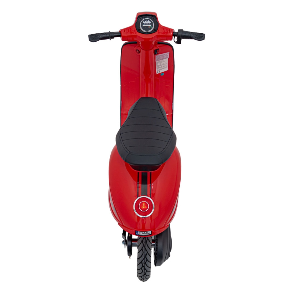 Elektrinis motoroleris Retro 23, Red-Elektromobiliai vaikams, Motociklai-e-vaikas