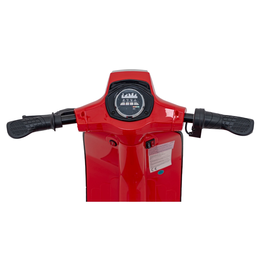 Elektrinis motoroleris Retro 23, Red-Elektromobiliai vaikams, Motociklai-e-vaikas