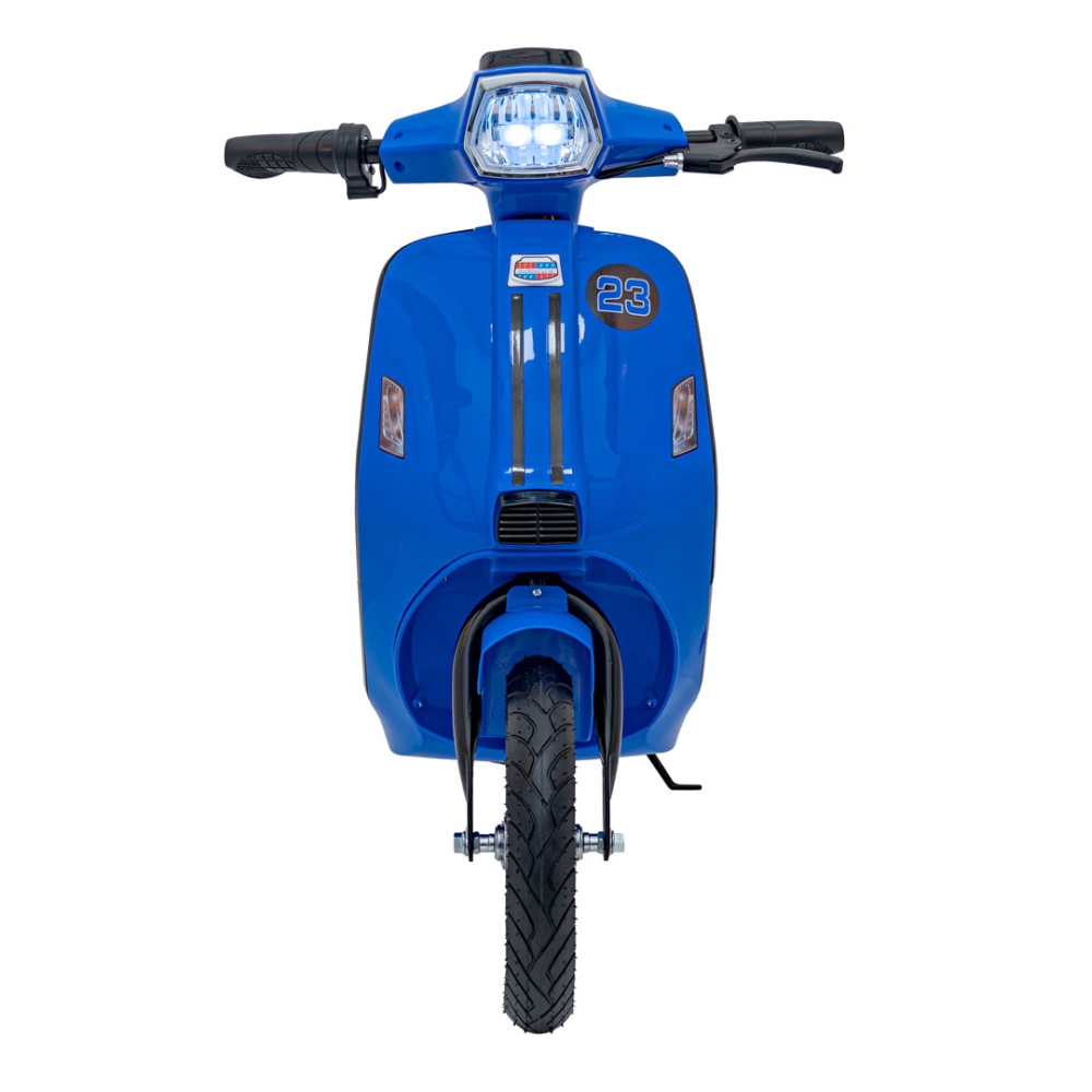 Elektrinis motoroleris Retro 23, Blue-Elektromobiliai vaikams, Motociklai-e-vaikas