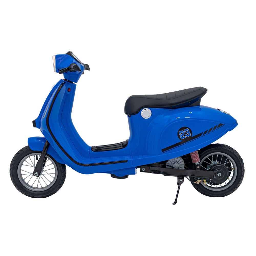 Elektrinis motoroleris Retro 23, Blue-Elektromobiliai vaikams, Motociklai-e-vaikas