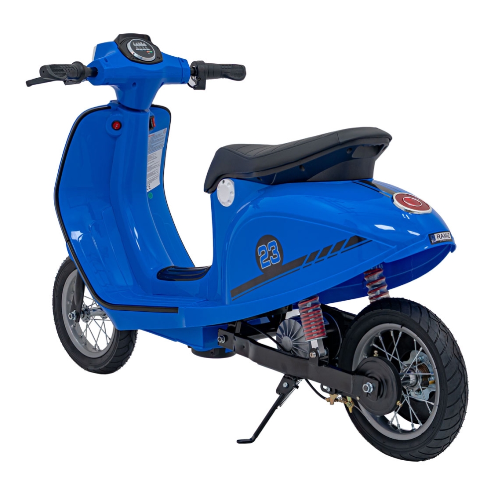 Elektrinis motoroleris Retro 23, Blue-Elektromobiliai vaikams, Motociklai-e-vaikas