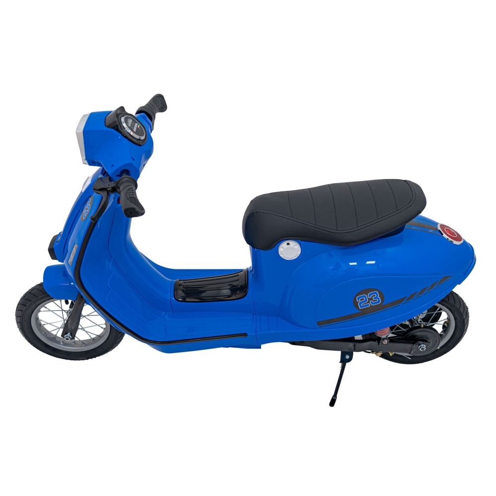 Elektrinis motoroleris Retro 23, Blue-Elektromobiliai vaikams, Motociklai-e-vaikas
