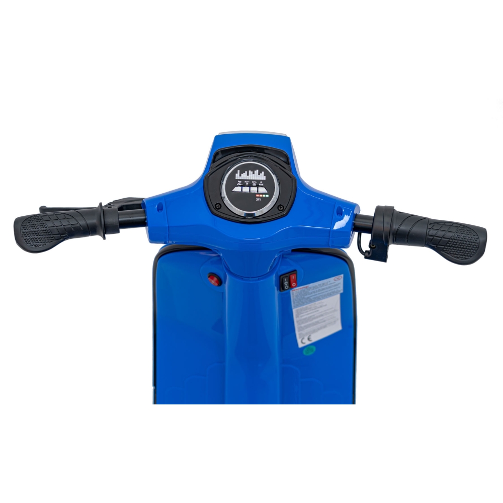 Elektrinis motoroleris Retro 23, Blue-Elektromobiliai vaikams, Motociklai-e-vaikas