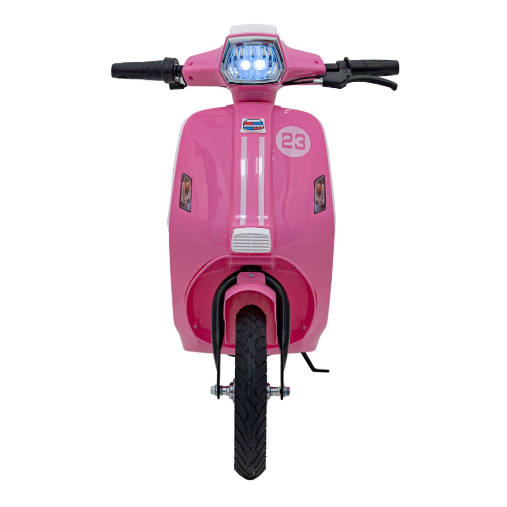 Elektrinis motoroleris Retro 23, Pink-Elektromobiliai vaikams, Motociklai-e-vaikas
