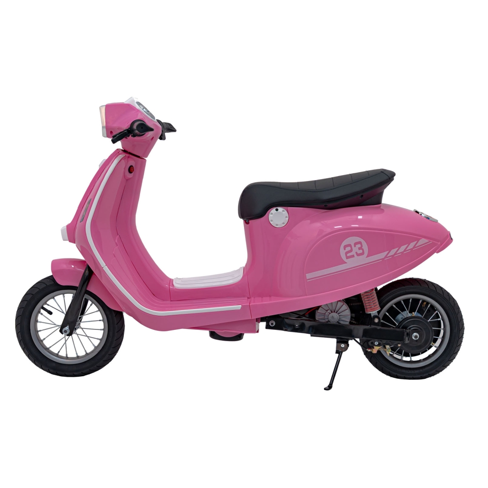 Elektrinis motoroleris Retro 23, Pink-Elektromobiliai vaikams, Motociklai-e-vaikas