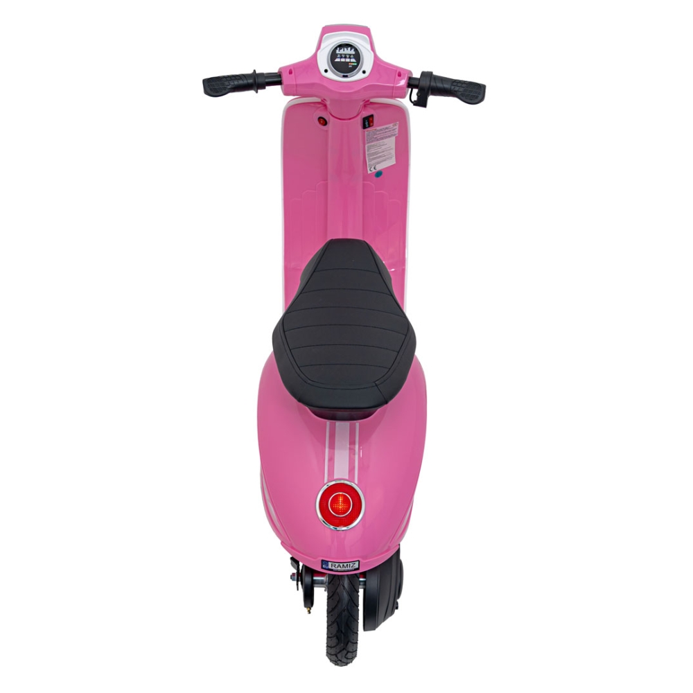 Elektrinis motoroleris Retro 23, Pink-Elektromobiliai vaikams, Motociklai-e-vaikas