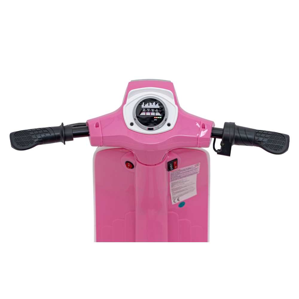 Elektrinis motoroleris Retro 23, Pink-Elektromobiliai vaikams, Motociklai-e-vaikas