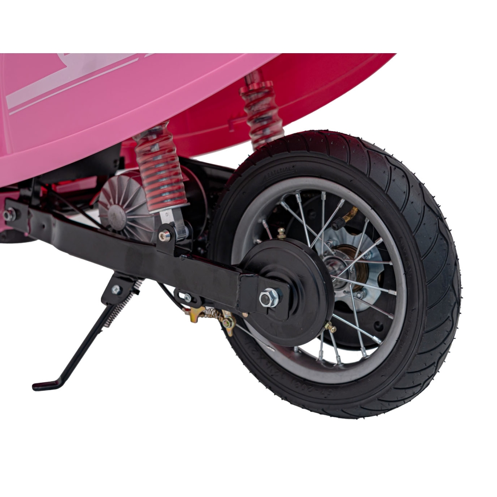Elektrinis motoroleris Retro 23, Pink-Elektromobiliai vaikams, Motociklai-e-vaikas