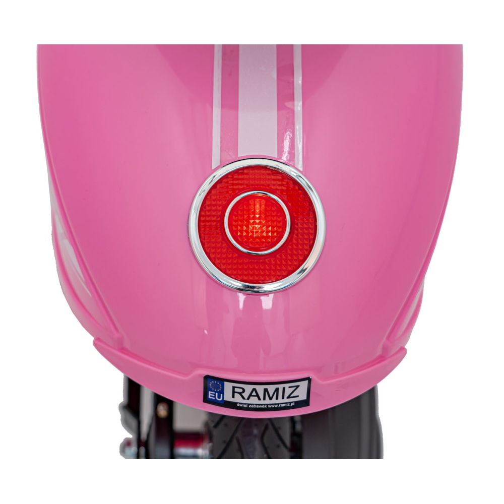 Elektrinis motoroleris Retro 23, Pink-Elektromobiliai vaikams, Motociklai-e-vaikas