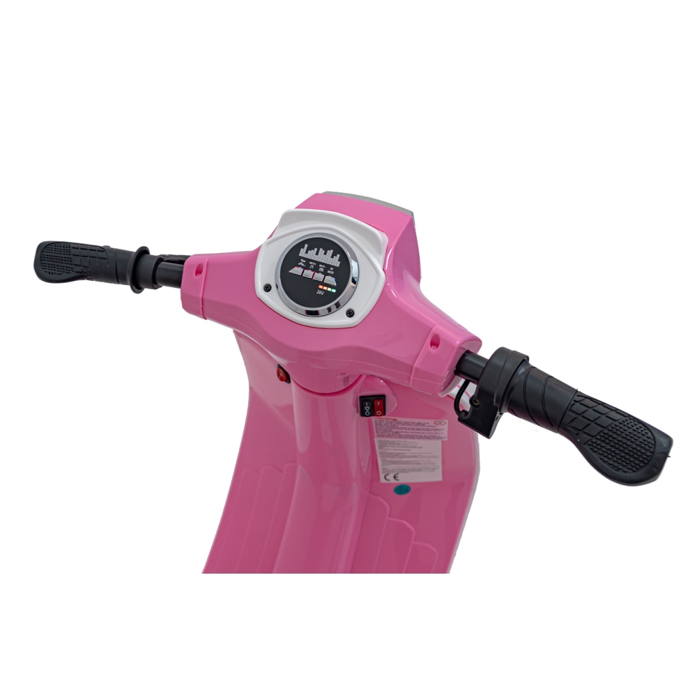 Elektrinis motoroleris Retro 23, Pink-Elektromobiliai vaikams, Motociklai-e-vaikas