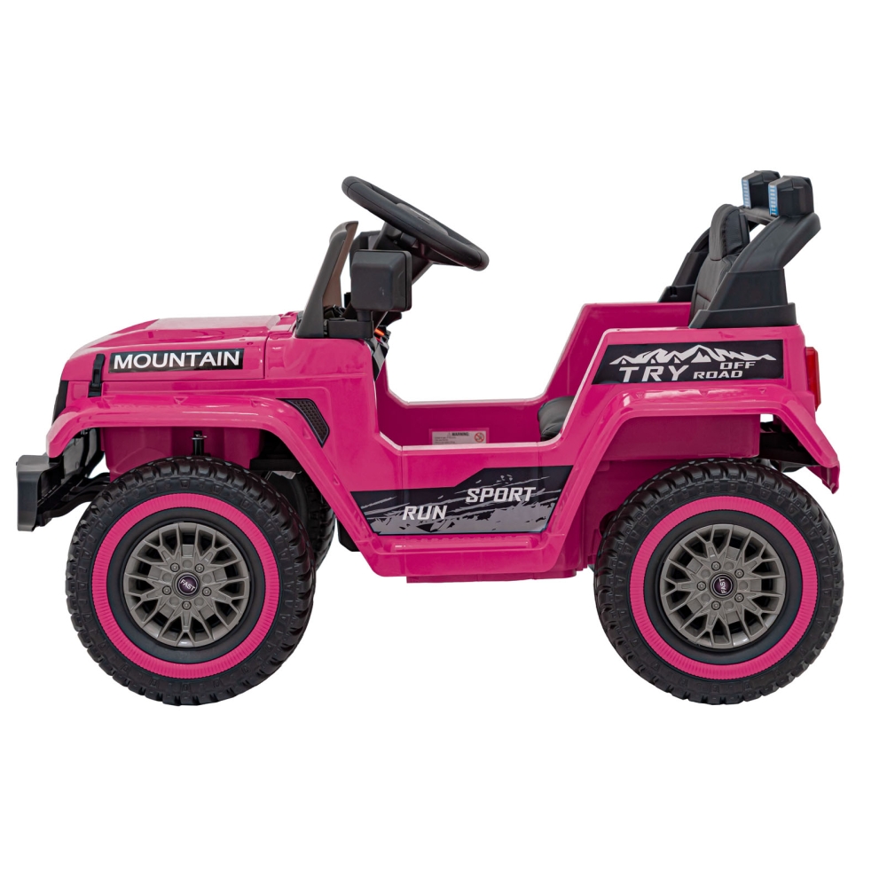 Elektromobilis MOUNTAIN, Pink-Elektromobiliai vaikams, Visureigiai-e-vaikas