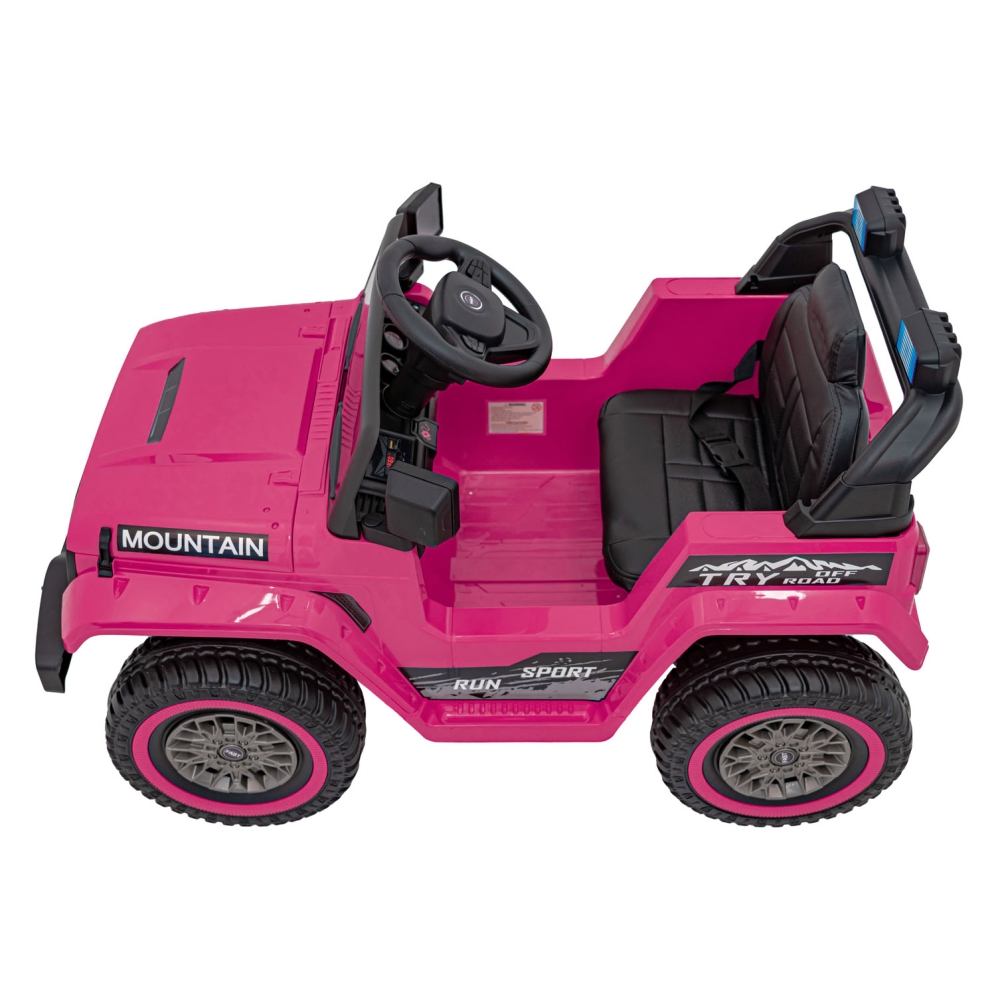 Elektromobilis MOUNTAIN, Pink-Elektromobiliai vaikams, Visureigiai-e-vaikas