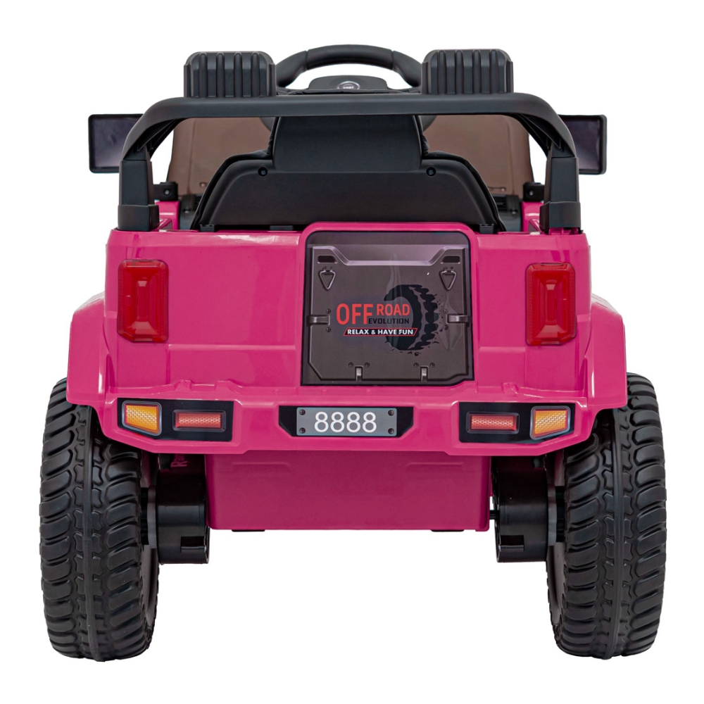 Elektromobilis MOUNTAIN, Pink-Elektromobiliai vaikams, Visureigiai-e-vaikas