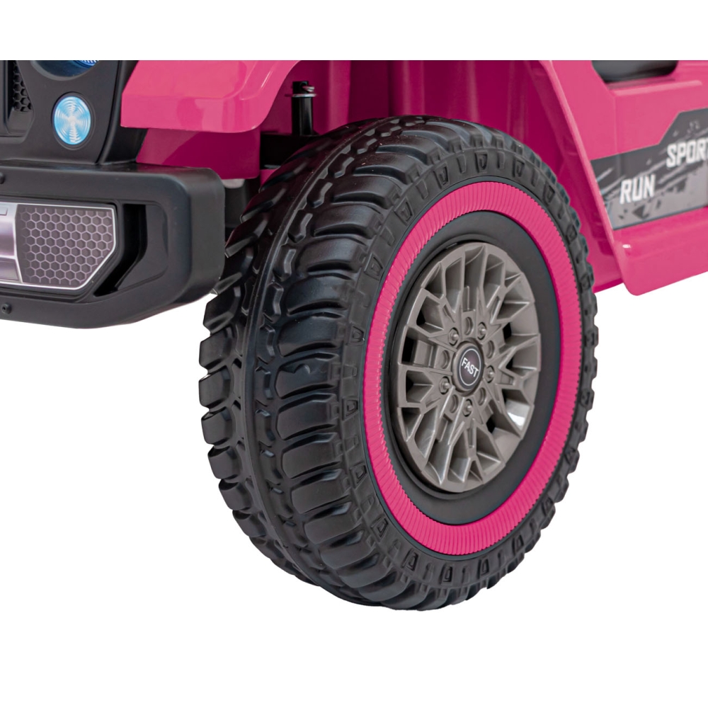 Elektromobilis MOUNTAIN, Pink-Elektromobiliai vaikams, Visureigiai-e-vaikas