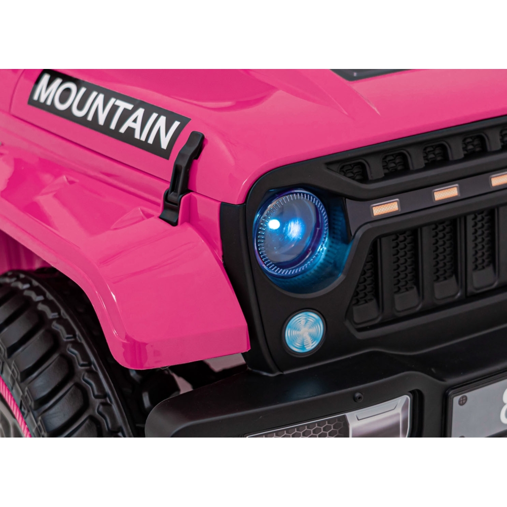 Elektromobilis MOUNTAIN, Pink-Elektromobiliai vaikams, Visureigiai-e-vaikas
