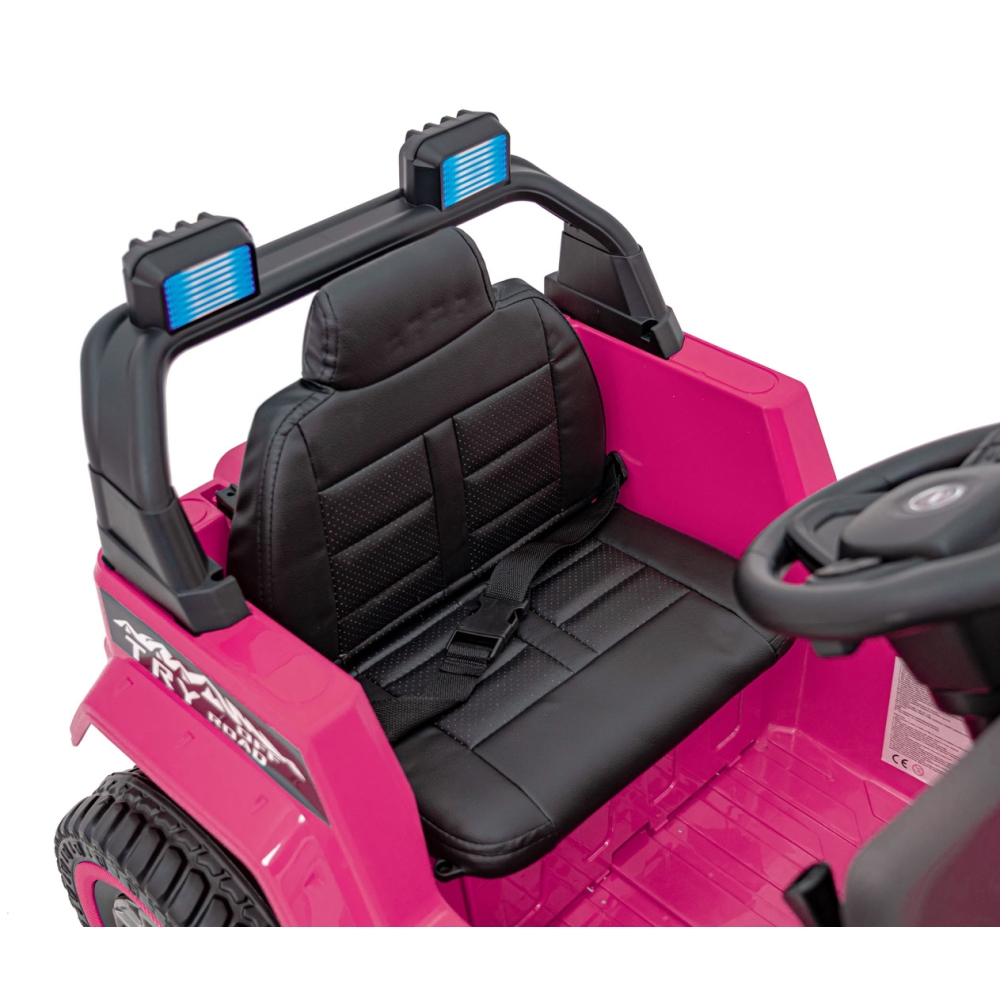 Elektromobilis MOUNTAIN, Pink-Elektromobiliai vaikams, Visureigiai-e-vaikas