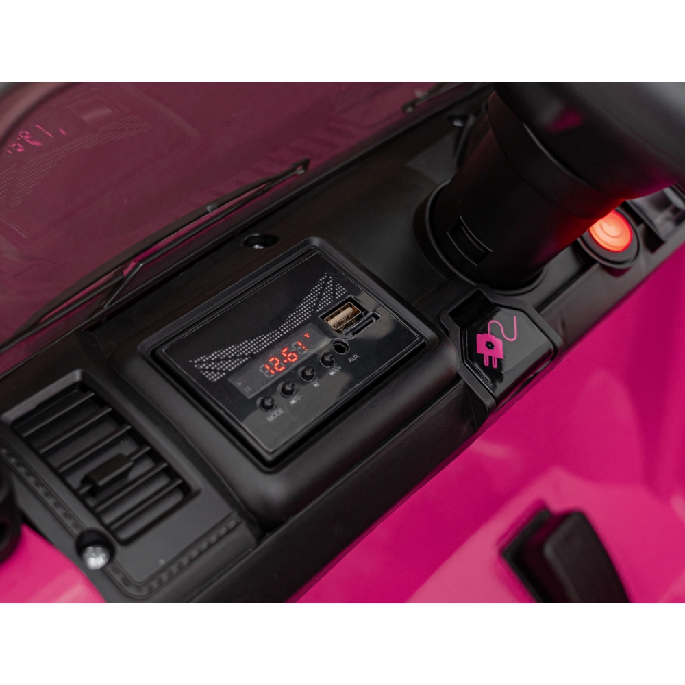 Elektromobilis MOUNTAIN, Pink-Elektromobiliai vaikams, Visureigiai-e-vaikas