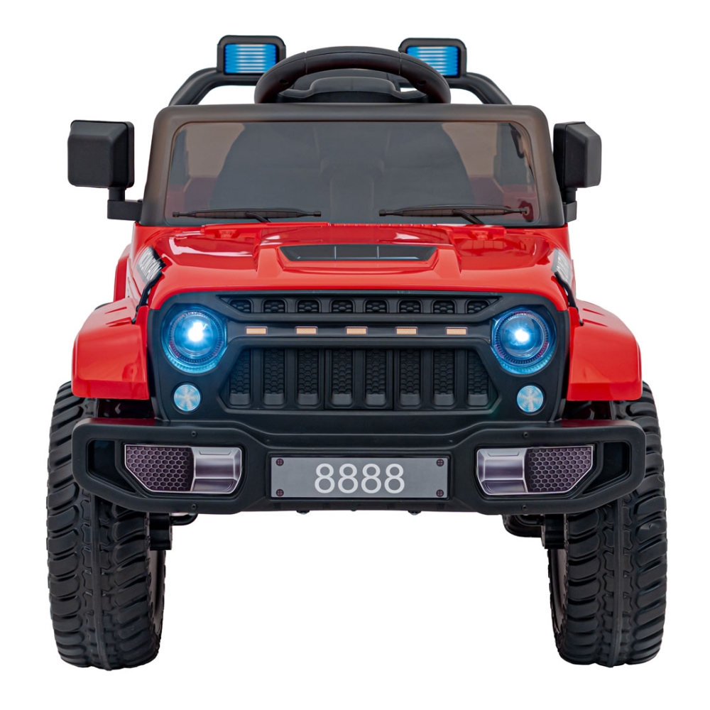 Elektromobilis MOUNTAIN, Red-Elektromobiliai vaikams, Visureigiai-e-vaikas
