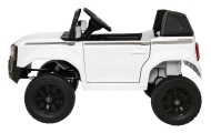 Elektromobilis Toyota Land Cruiser PRADO, White-Elektromobiliai vaikams, Visureigiai-e-vaikas