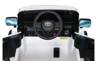 Elektromobilis Toyota Land Cruiser PRADO, White-Elektromobiliai vaikams, Visureigiai-e-vaikas