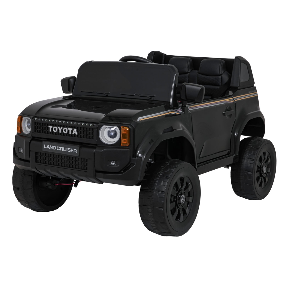 Elektromobilis Toyota Land Cruiser PRADO, Black-Elektromobiliai vaikams, Visureigiai-e-vaikas