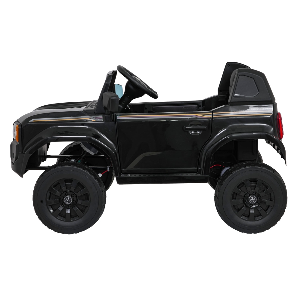 Elektromobilis Toyota Land Cruiser PRADO, Black-Elektromobiliai vaikams, Visureigiai-e-vaikas