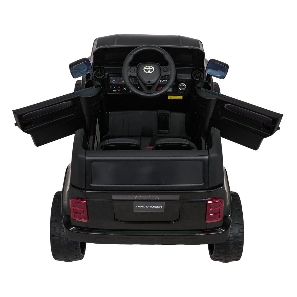Elektromobilis Toyota Land Cruiser PRADO, Black-Elektromobiliai vaikams, Visureigiai-e-vaikas