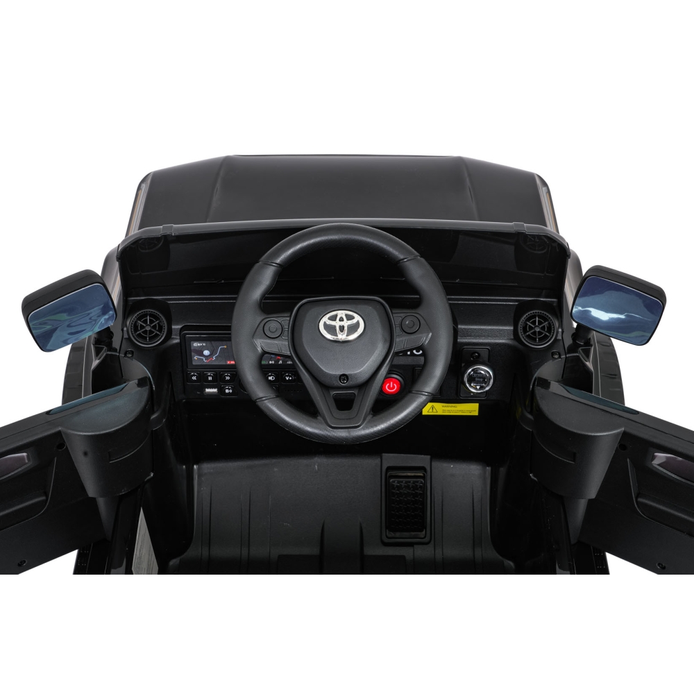 Elektromobilis Toyota Land Cruiser PRADO, Black-Elektromobiliai vaikams, Visureigiai-e-vaikas