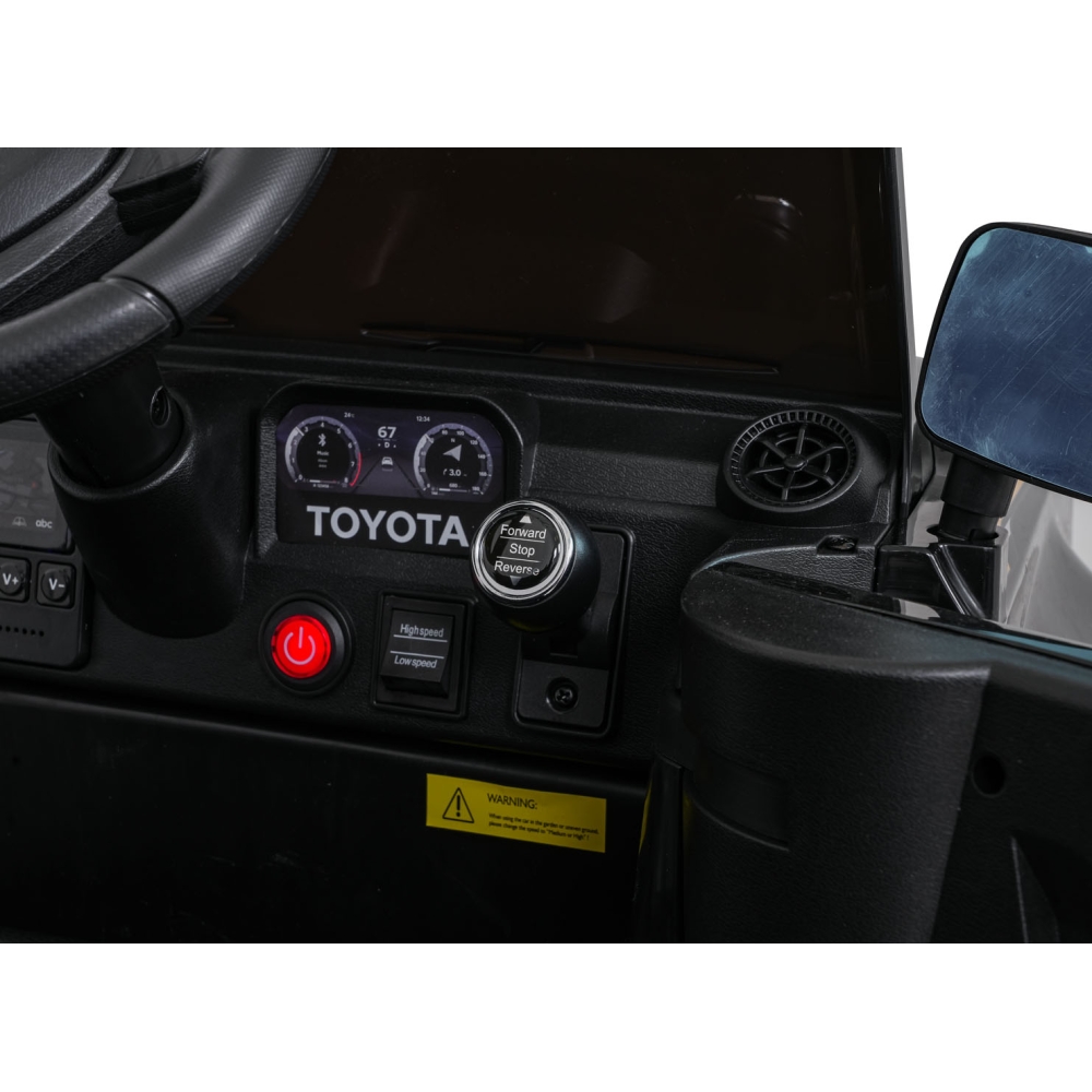 Elektromobilis Toyota Land Cruiser PRADO, Black-Elektromobiliai vaikams, Visureigiai-e-vaikas